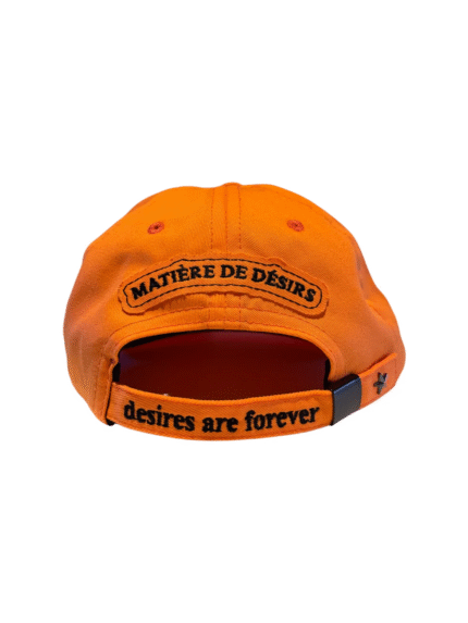 Matiere De Desirs LEATHER PATCH HAT ‘ORANGE’