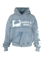 Matiere De Desirs ENCORE HOODIE ‘WASHED BLUE’