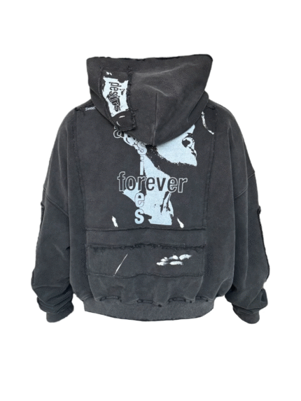 Matiere De Desirs ENCORE HOODIE ‘WASHED BLACK’