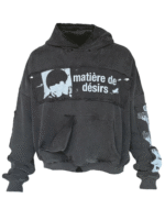 Matiere De Desirs ENCORE HOODIE ‘WASHED BLACK’