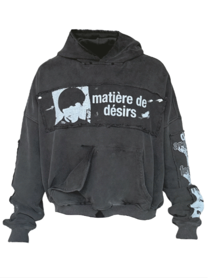 Matiere De Desirs ENCORE HOODIE ‘WASHED BLACK’