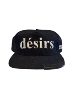 Matiere De Desirs LEATHER PATCH HAT ‘BLACK’