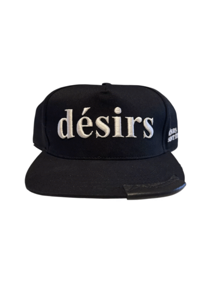 Matiere De Desirs LEATHER PATCH HAT ‘BLACK’