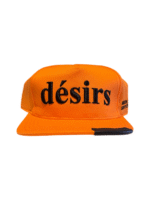 Matiere De Desirs LEATHER PATCH HAT ‘ORANGE’